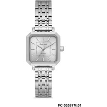 Ferrucci FC03587M.01 Gümüş Renk Köşeli 24 mm Kadın Kol Saati