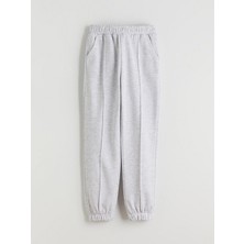 Beli Lastikli Kız Çocuk Jogger Eşofman Altı  (W5)