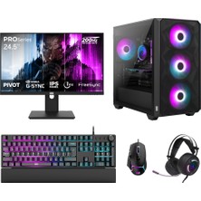 Dragos DRx7808 Ryzen 7 5700X 32GB 1TB NVMe 12GB RTX5070 24.5 İnç 200Hz 1ms Oyuncu Hazır Sistem