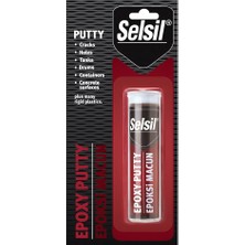 Selsil Epoxy Putty - Epoksi Macun Isıya Dayanıklı Yapıştırcı 57GR Ahşap - Metal - Cam - Seramik (4887)