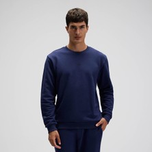 Ellesse EM556-NV Erkek Basic Sweatshirt - Lacivert