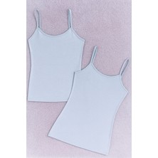 Kadın Modal Pamuklu Likralı Ekstra Biyeli Ip Askılı 2'li Atlet Q6K6K0T2KA