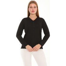 Lanze Merserize Bluz V Yakalı