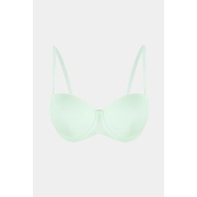 Loya Mint Yeşili  Latina Destekli Straplez Sütyen