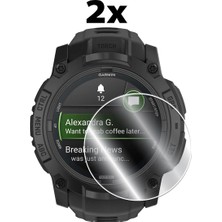 Garmin Instinct® 3 Tactical Edition (50MM) ile Uyumlu Ipg Hydrogel Ekran Koruyucu (2 Adet)