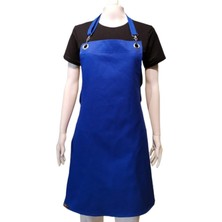 Önlük Sepeti  Cepsiz Boyundan Ayarlanabilir Saks Mavisi Askılı Önlük