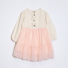 Kız Çocuk Tül Etekli Elbise