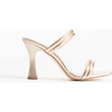 Petra Kadın Altın Topuklu Terlik