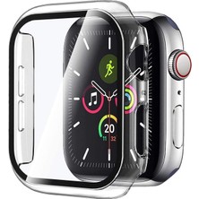 Microsonic Apple Watch Series 11 42MM Kılıf Clear Premium Slim Watchband Şeffaf