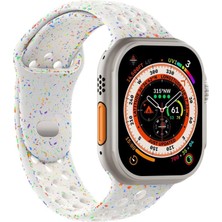 Microsonic Apple Watch Series 11 42MM Kordon Flame Circle Beyaz
