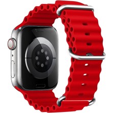 Microsonic Apple Watch Se 3 40MM Kordon Aqua Belt Kırmızı