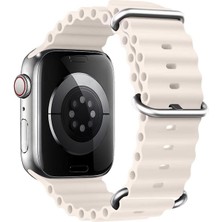 Microsonic Apple Watch Se 3 40MM Kordon Aqua Belt Bej