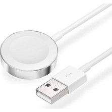 Microsonic Apple Watch Ultra 3 Masaüstü Manyetik Şarj Cihazı Beyaz