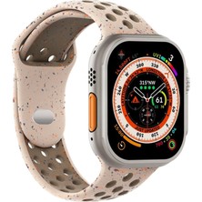 Microsonic Apple Watch Series 11 42MM Kordon Flame Circle Bej