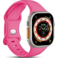 Microsonic Apple Watch Ultra 3 Kordon Activeflex Wristband Koyu Pembe