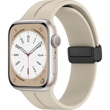 Microsonic Apple Watch Ultra 3 Kordon Ribbon Line Bej