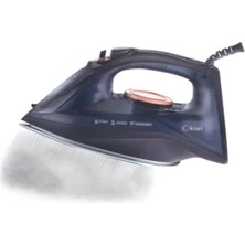 Lacivert Seramik Tabanlı Buharlı Ütü, Hızlı ve Güçlü Ütüleme Deneyimi