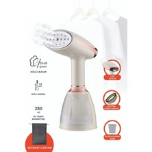 Buharlı Kırışık Giderici, 1500W, Taşınabilir, Seyahat Boy, Dikey Kullanım