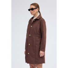 Dikiş Detaylı Tasarım Kaşe Kaban