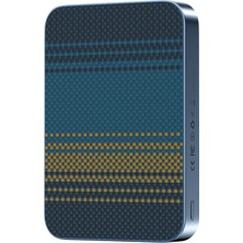 Apple Samsung Uyumlu Kevlar Fiber Tasarım 10.000 Mah 22.5W USB 20W Type-C ve 15W Kablosuz Şarj Magsafe Powerbank