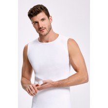 Erkek %100 Pamuklu Ribana 2'li Bisiklet Yaka Kolsuz Body Q2IK1L1KK7E.2LI