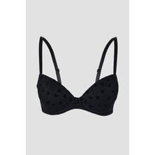 Loya Siyah Bow Desteksiz Sütyen