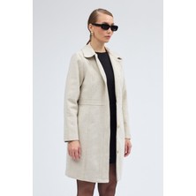 Dikiş Detaylı Tasarım Kaşe Kaban