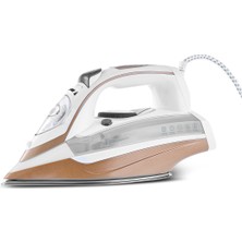 Buharlı Ütü 3000W Vantuzlu, Beyaz, Güçlü ve Pratik Kullanım