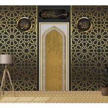 Siyah Islami Dini Mihrap Duvar Kağıdı