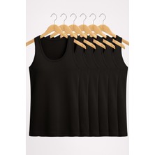 Erkek Likralı Bambu Siyah 6'lı Atlet Qİ2K7L1K9K.6L