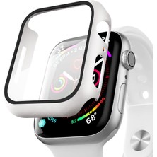 Microsonic Apple Watch Series 11 42MM Kılıf Matte Premium Slim Watchband Beyaz