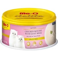 Elit Me-O Delite Keçi Sütlü Tavuklu Tahılsız Ezme Yavru Kedi Konservesi 80GR