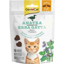 Elit Gimcat Crunchy Snacks Ördek ve Catnipli Kedi Ödülü 50GR
