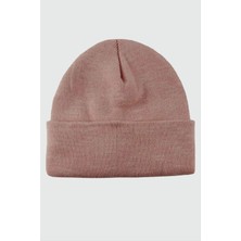 Zengezur Çift Kat 1 Nci Kalite Renkli Bere   Bere Eldiven -Koyu Pembe