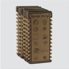 Ds-Derin 12LI Kraft Bileklik Kartı-Kahverengi