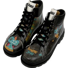 Kadın Vegan Deri Siyah Bot - Dynamic Spirit Tasarım