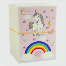 Ds-Derin 3lü Unicorn Bileklik Kartı-Pembe