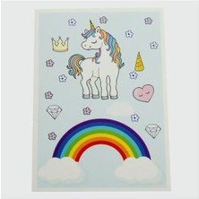 Ds-Derin 3lü Unicorn Bileklik Kartı-Mavi