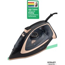 2600W Seramik Taban Şok Buhar Ütü, Kırışıklık Giderici, Ağır Taban, 180 gr