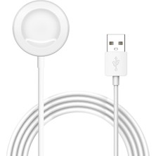 Microsonic Huawei Watch Fit 4 Manyetik USB Şarj Kablosu Beyaz