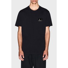 Armani Exchange % 100 Pamuk Regular Fit Bisiklet Yaka Logolu T Shirt Erkek T Shirt XM001911 AF10356 MC004