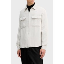Armani Exchange Pamuklu Regular Fit Fermuarlı Cepli Gömlek Erkek Gömlek XM001140 AF16611 F1020