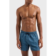 Emporio Armani Logo Desenli Slim Fit Düşük Bel Mayo Short Erkek Mayo Short EM000583 AF12342 F9035
