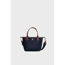 Tommy Hilfiger Logolu Çıkarılabilir Askılı Tote Çanta Bayan Çanta AW0AW17709 Dw6