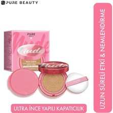 Pure Beauty Cushion Krem Natural 12 g Uzun Süreli Etki ve Nemlendirme Özelliği ile Günlük Kullanım