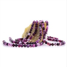 Ds-Derin 8 mm Damarlı Akik Taşı-Mor