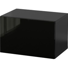 Duvar Dolabı, Venge-Parlak Cila-Siyah, 60X42X38 Cm, Selsvıken