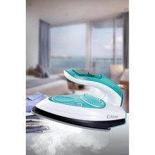 Iki'si Birlikte Seyahat Buharlı Dikey Portatif Ütü Mavi