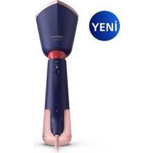 Lacivert El Tipi Buharlı Düzleştirici, Seyahat Için Taşınabilir ve Hediye Seti