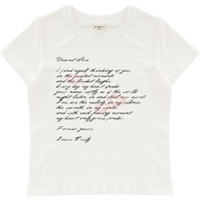 Cher Amour Baskılı Baby Tee Crop Top
